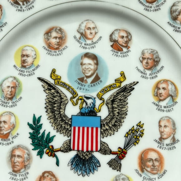 Jimmy Carter collectible plate “200 years of presidents” - commemorative - Picture 2 of 9